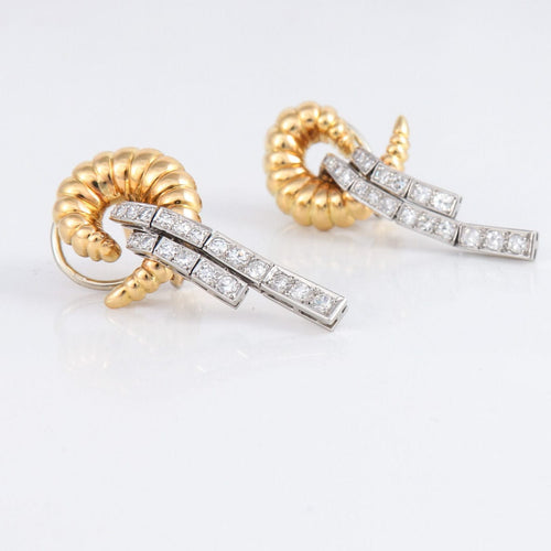 Boucles d'oreilles Boucles d'oreilles Coquillage Diamants 58 Facettes