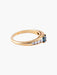 Ring Yellow Gold Sapphire Diamonds Ring 58 Facettes