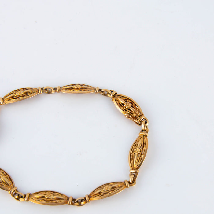Bracelet Bracelet motifs filigranés en or jaune 58 Facettes