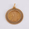 Pendentif Médaille Vierge entourage rayonnant 58 Facettes JB4
