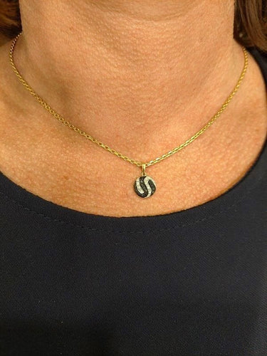 Pendentif PENDENTIF DIAMANTS BLANCS ET NOIRS 58 Facettes 071581