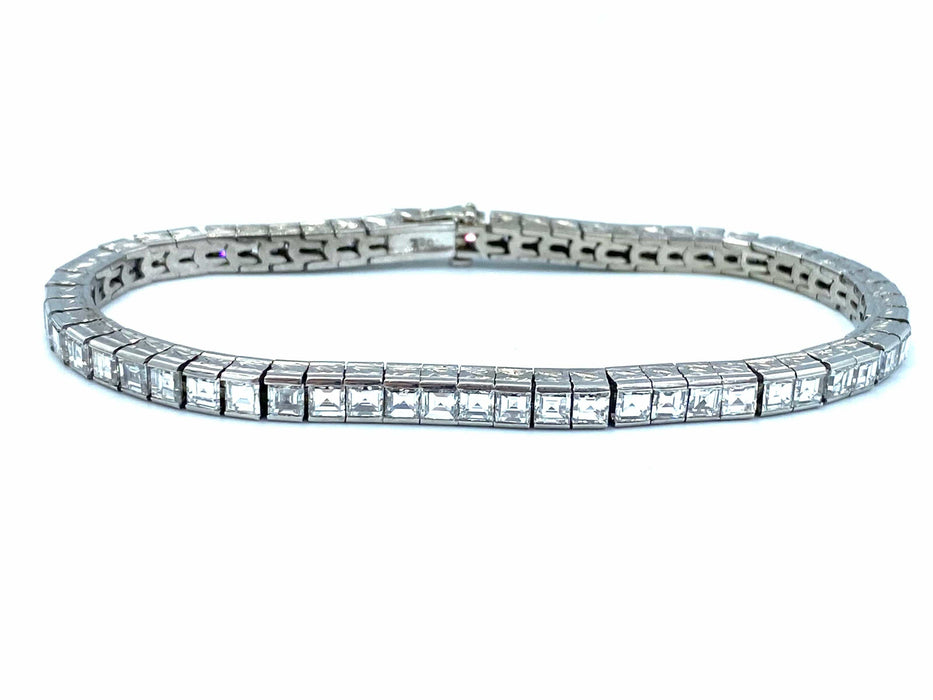 Bracelet Bracelet vintage or blanc, diamants 58 Facettes