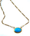 Collier Collier turquoise cabochon 58 Facettes