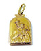 Yellow gold medal pendant Sacred heart / Virgin and child 58 Facettes AB296