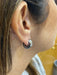 Boucles d'oreilles Boucles d’oreilles mini-créoles or blanc et diamants 58 Facettes