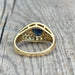 Ring 55 Yellow gold bangle ring Sapphire paving Diamonds 58 Facettes 242