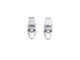 Boucles d'oreilles Boucles d'oreilles or blanc diamants 58 Facettes