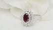 Bague 52 Bague double entourage Rubis Diamants 58 Facettes 32360