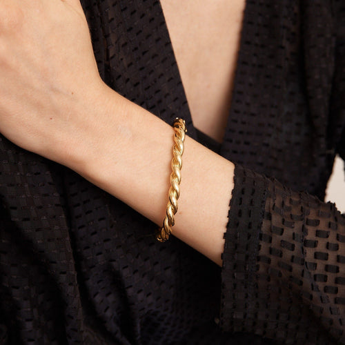 Bracelet Bracelet torsadé Or jaune 58 Facettes 347.40