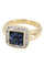 Bague BAGUE MODERNE SAPHIRS ET DIAMANTS 58 Facettes 056051