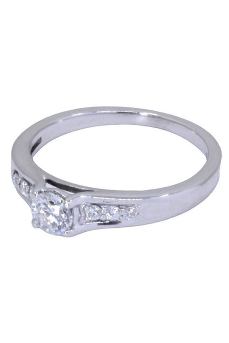 Bague 50 BAGUE SOLITAIRE MODERNE DIAMANTS 58 Facettes 071901