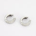 Hoop earrings paved with diamonds 58 Facettes P98L13
