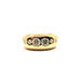 Ring 54 Yellow gold bangle ring with 6 diamonds 58 Facettes 3758