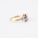 Ring 56 Yellow gold ring Toi & Moi pearl diamonds 58 Facettes