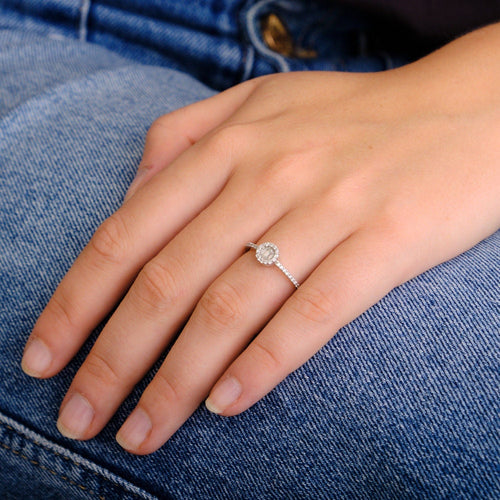 Bague 55 Bague Solitaire diamants 58 Facettes