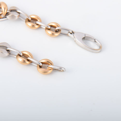 Bracelet Bracelet en or blanc et jaune Diamants 58 Facettes