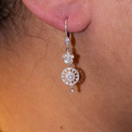 Earrings SUNNY Antik earrings White gold Diamonds 58 Facettes D360396CS