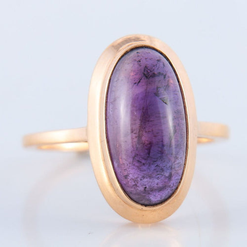 Bague 58 Bague Améthyste cabochon 58 Facettes JE4