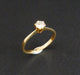 Ring 54 Solitaire diamond, yellow gold 58 Facettes
