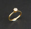 Bague 54 Solitaire diamant, or jaune 58 Facettes