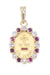 AUGIS pendant - RUBY AND DIAMOND LOVE MEDAL 58 Facettes 073871
