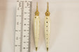 Earrings Antique ivory quilted gold earrings 58 Facettes 7426