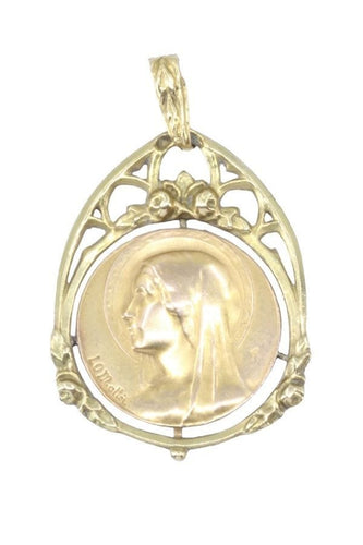 Médaille vierge en or jaune 58 Facettes 062841