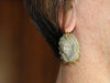 Boucles d'oreilles Boucles d'oreilles antiques en or avec camées de lave 58 Facettes 7206