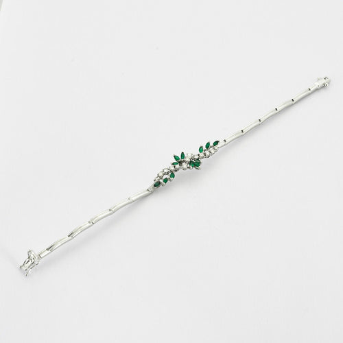 Bracelet Bracelet Emeraudes Diamants 58 Facettes ALGU27