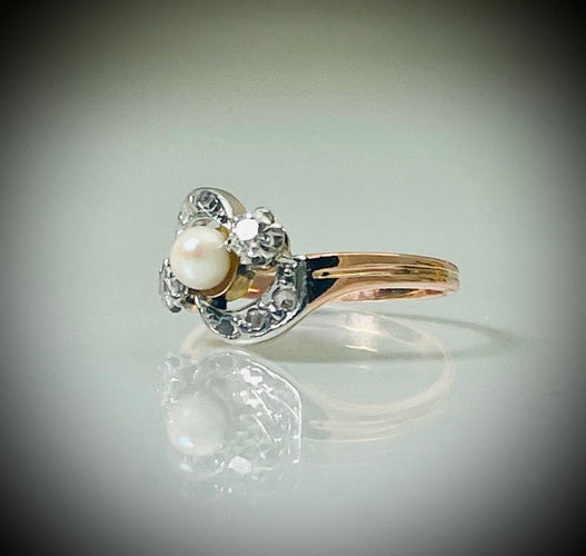 Bague 52 Bague Perle et Diamants 58 Facettes