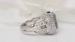 Bague Bague en or blanc aigue-marine et diamants 58 Facettes 31052
