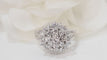 Bague 54.5 Bague double entourage en or blanc et diamants 58 Facettes 31982