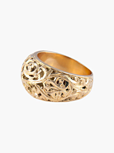 Bague Bague orientale or jaune 58 Facettes