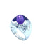 BVLGARI ring. “Pyramid” ring in white gold and amethyst 58 Facettes