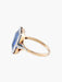 Ring Art Deco Ring 2 Gold Sapphire Diamonds 58 Facettes