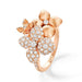 Ring 54 CHAUMET - Hortensia Ring Pink gold Diamonds 58 Facettes 083138-054