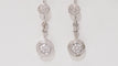 Boucles d'oreilles 23mm Pendants d'oreilles en or blanc et diamants 58 Facettes 31301