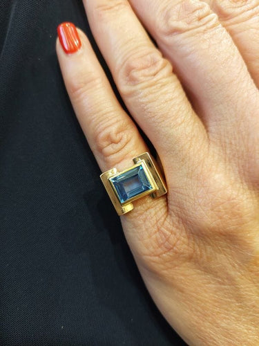 Bague BAGUE TANK TOPAZE 58 Facettes 071191