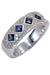 Ring 55 ART-DECO STYLE SAPPHIRE AND DIAMOND RING 58 Facettes 057751