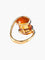 Bague 52 Bague Citrine miel 58 Facettes