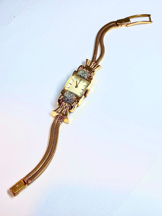 Montre Montre dame Or Diamants, vers 1940 58 Facettes AB207