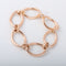 Bracelet Bracelet Maillons ovales or rose 58 Facettes
