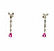 Earrings White gold, diamond and tourmaline earrings 58 Facettes
