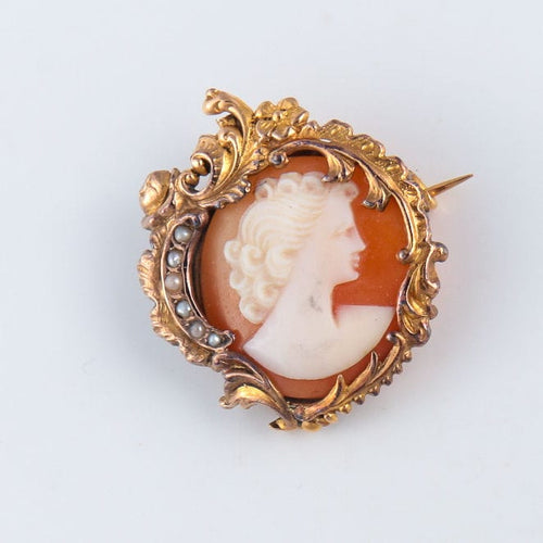 Broche Broche Camée coquillage 58 Facettes JE22