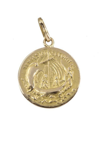 Pendentif MÉDAILLE SAINT GEORGES 58 Facettes 038701