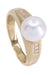 Bague 53 Bague Or jaune Perle Diamant 58 Facettes 081971