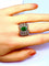 Bague 58 Bague 2 Ors Emeraude Diamants 58 Facettes AB228