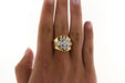 Tank Ring in yellow gold, diamonds 58 Facettes 4800p