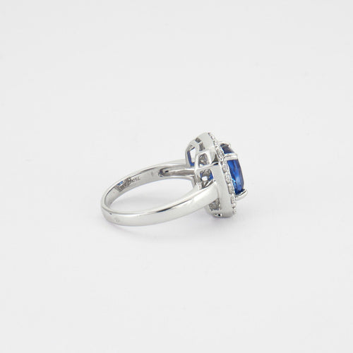 Bague Bague rectangle Saphir Diamants 58 Facettes BO994