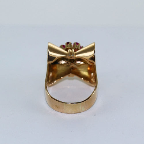 Bague Bague ruban Or jaune et Diamant 58 Facettes